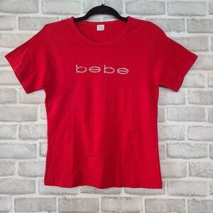 Vintage Dream Station Y2K Red bebe Tshirt JUNIORS XL Babydoll Tee Cotton